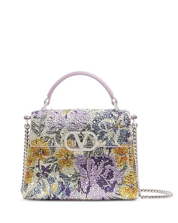Embellished Top-Handle Bag