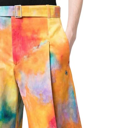 Etudes Men Multicolor Tie-dye Print Shorts