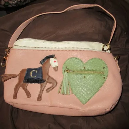 Lapalette Bags | Lapalette Crossbody Shoulder Bag | Color: Pink/White | Size: Os | Justmylukresale's Closet