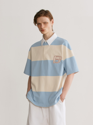 B Logo Stripe PK Shirt