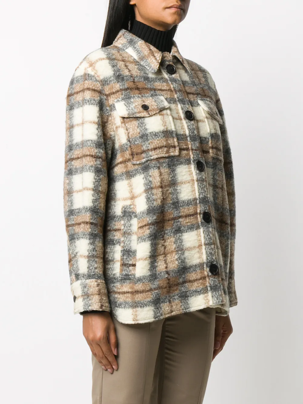 Gastoni Checked Shirt Jacket
