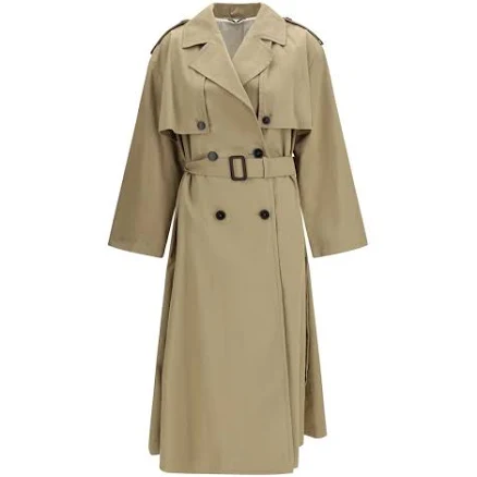 Max Mara Women's Beige Cotton Trench Coat
