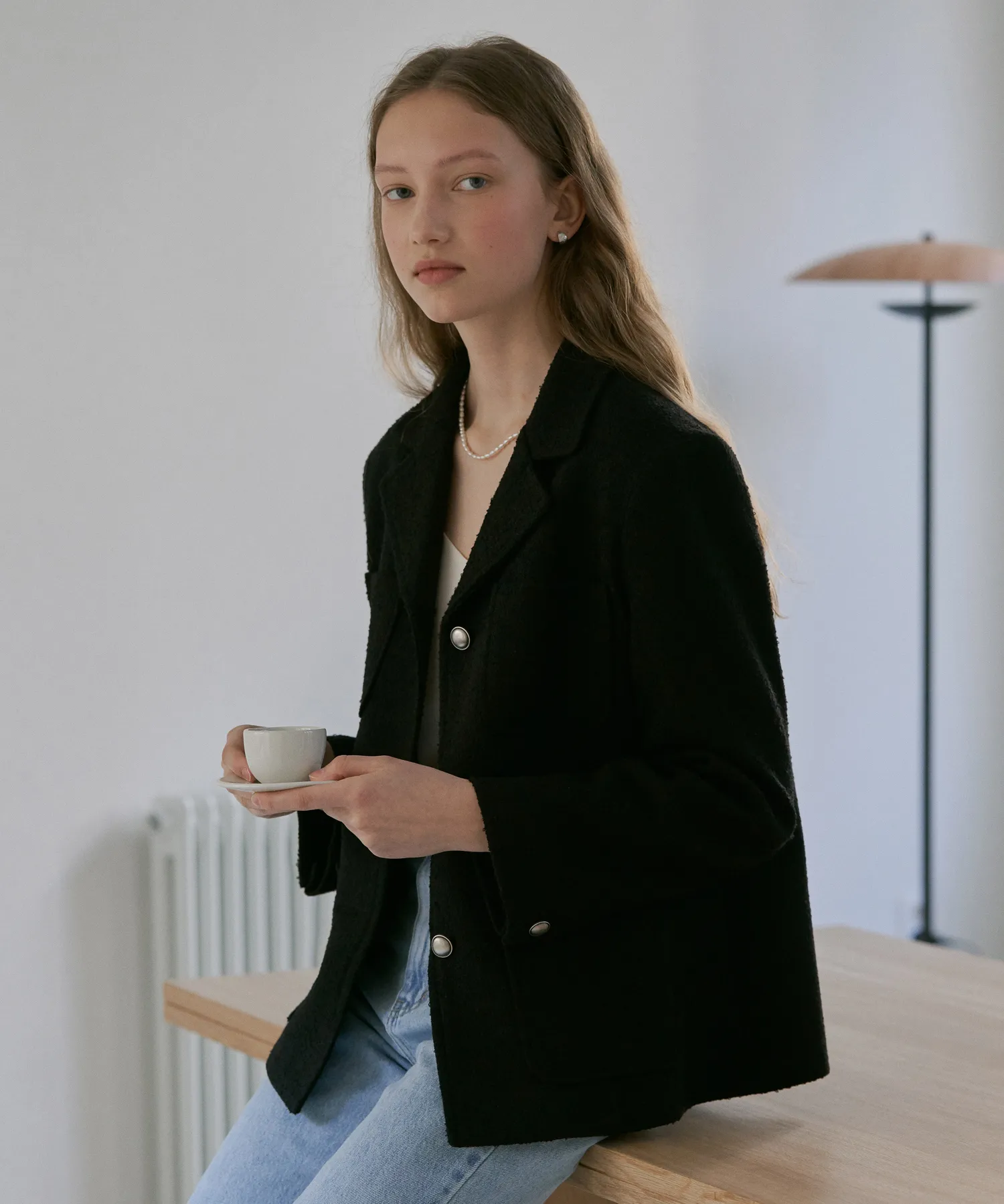 Two Button Tweed Jacket
