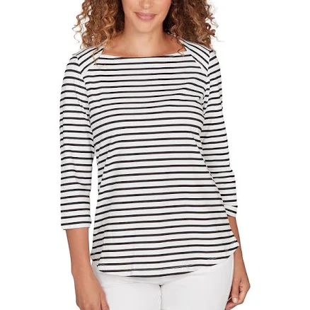 Women's Ruby Rd. Classic Marine Stripe Knit Top