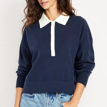 Old Navy Women's Sosoft Lite Cropped Polo
