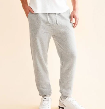 BKE Men's Cotton Osage Terry Cloth Jogger with Buckle