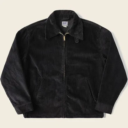 Bronson Mfg Men's 9-Wale Cotton Corduroy Zip-Up Jacket