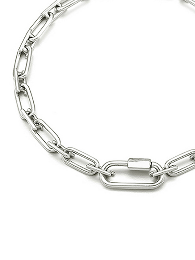 Noailles Link Silver Earrings