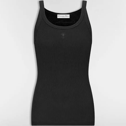 DIOR Women's Ribbed Cotton Jersey Tank Top