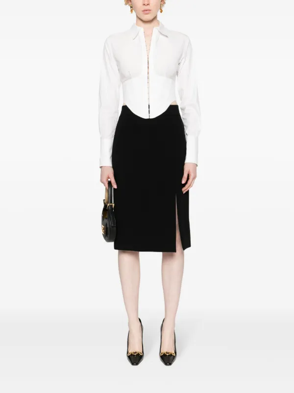 Side Slit Pencil Skirt