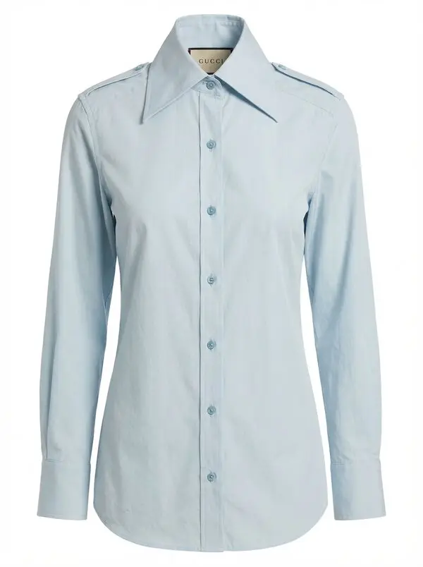 Pointed-collar Shirt