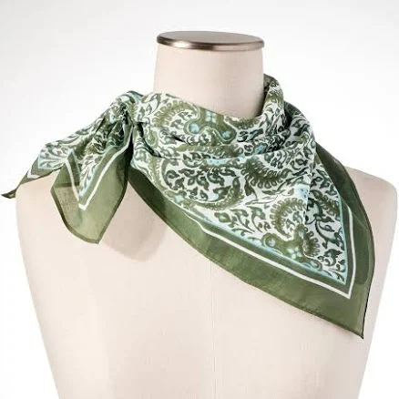 Talbots Women's Royal Medallion Square Scarf