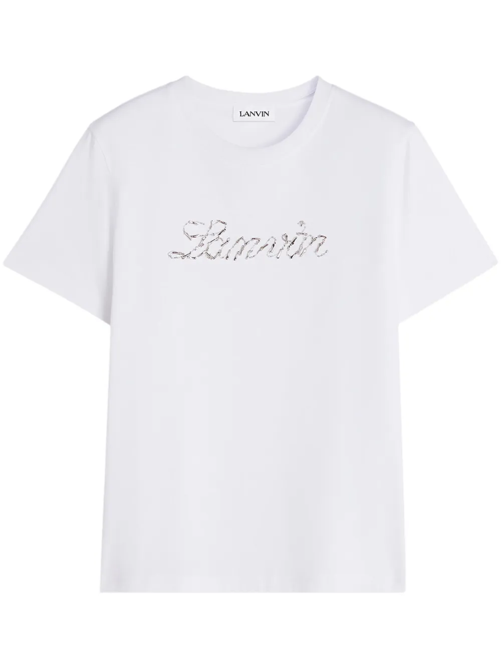 Sequin Graphic Patch T-shirt