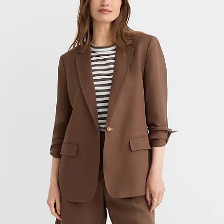 Loft Women's Oversized Linen Blend Blazer
