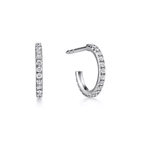 Diamond Hoop Earrings