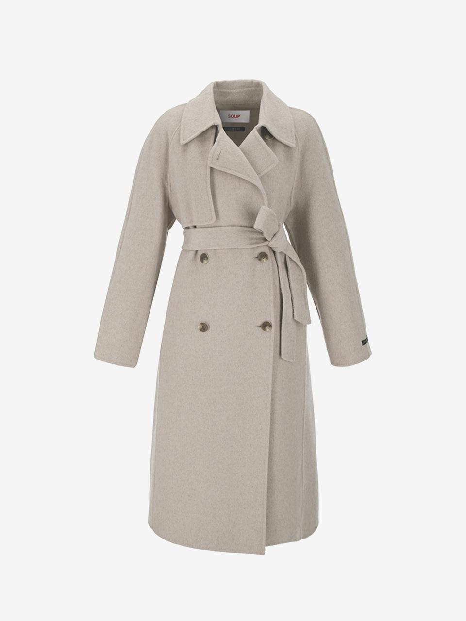 Cashmere Handmade Belted Long Coat (SABHC38)