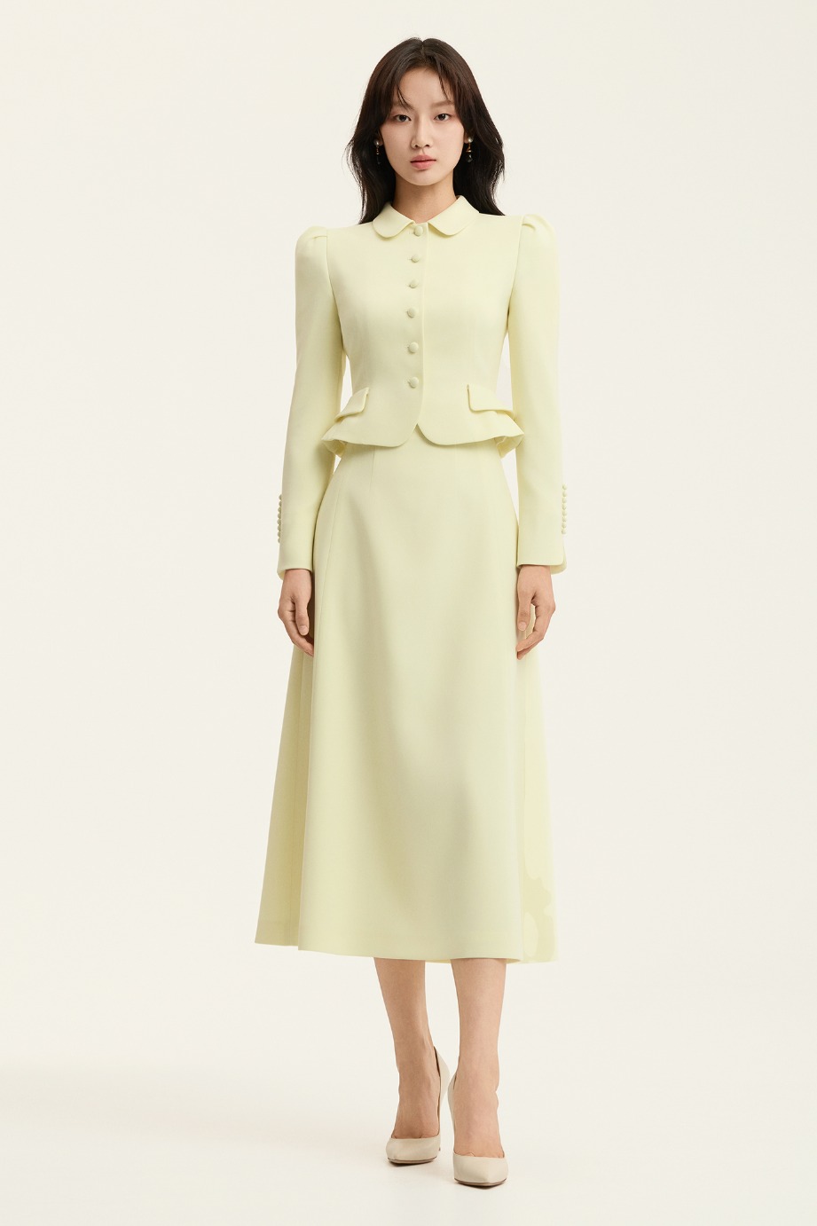Crepe A Line Skirt