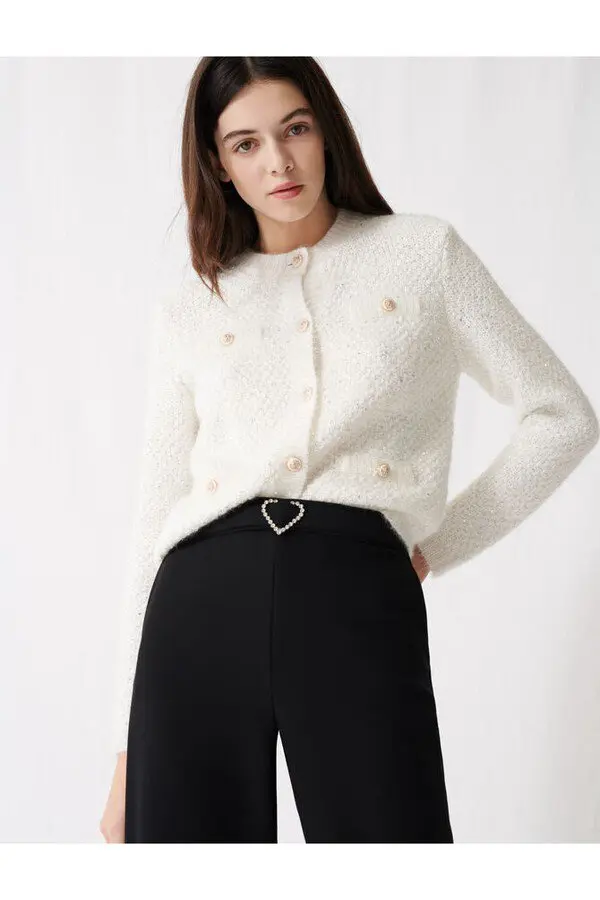 Sparkling Long-sleeved Cardigan