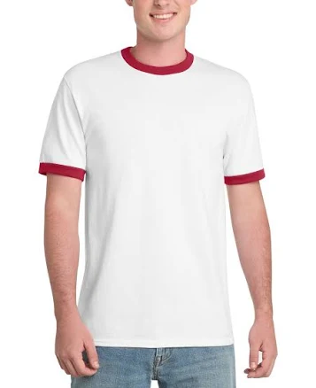 Port & Company Core Cotton Ringer Tee
