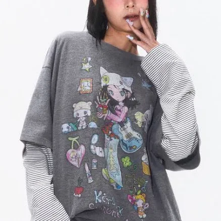 Kirsh x Sunonebird Big Oversized Graphic T-Shirt