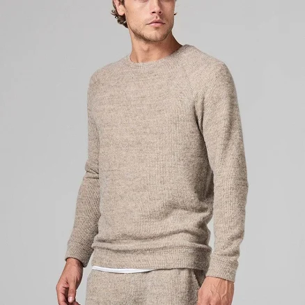 Men's Soft Knit Melange Pullover Sweater