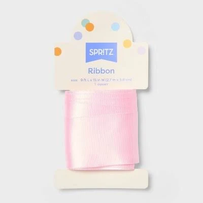 Spritz 1.5"x9' Satin Gift Wrap Ribbon