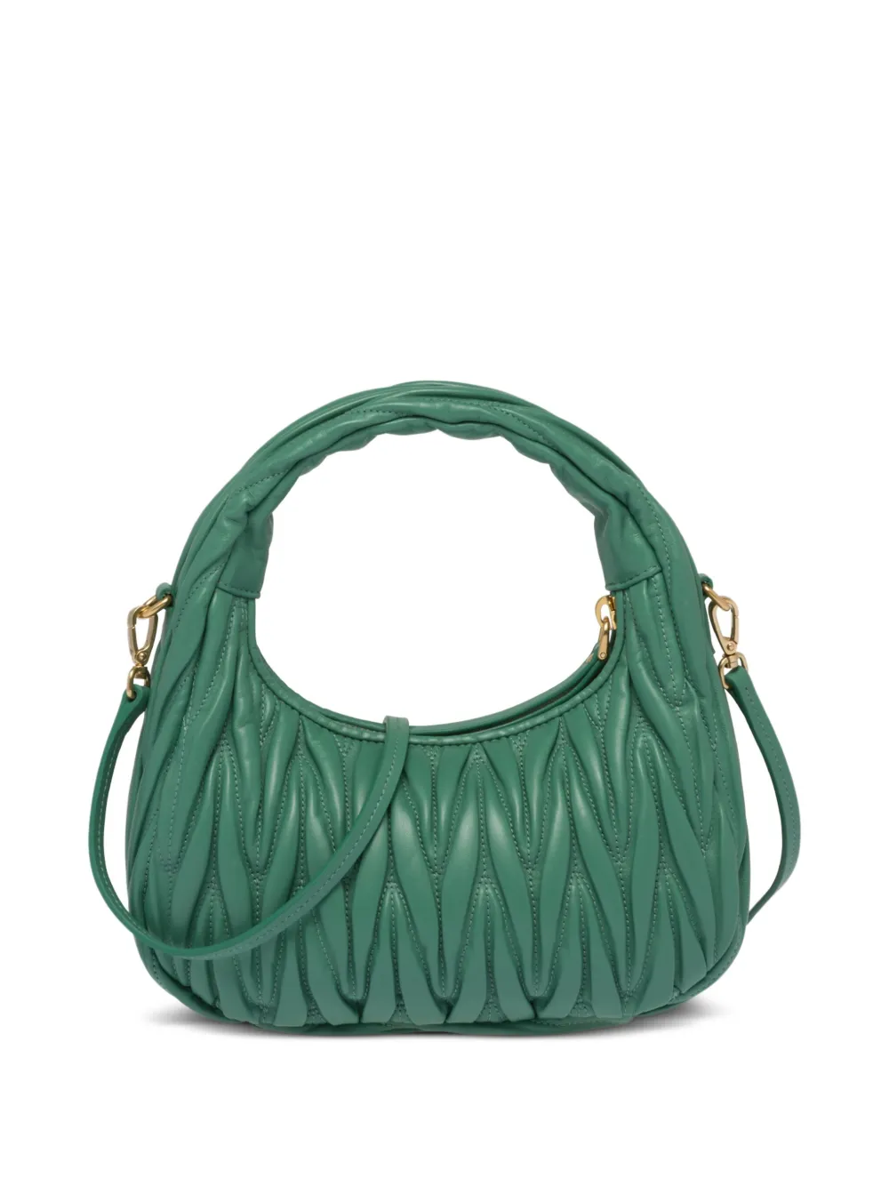 Miu Wander Matelassé Mini Hobo Bag