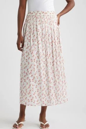 Rails Women's Dax Floral Cotton Midi Skirt