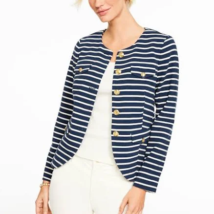 Women's Talbots Stripe Knit Jacket