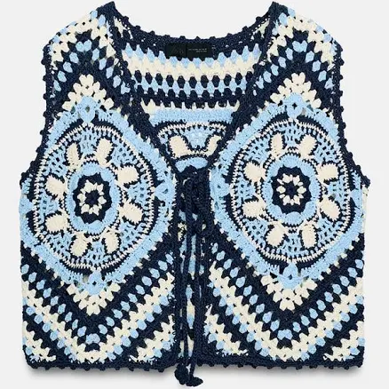 Zara Crochet Knit Vest