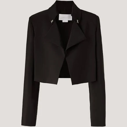 Cropped Jacket with Lapels