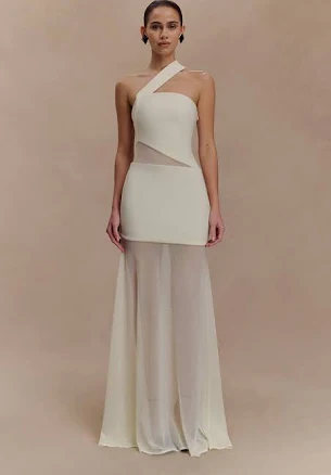 MESHKI Vashti Cut Out Mesh Maxi Dress
