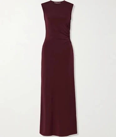 Stella McCartney Women's Ruched Stretch-Jersey Maxi Dress