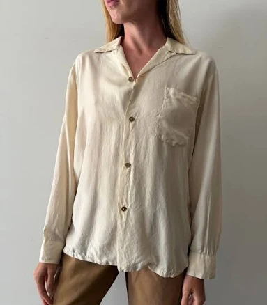 50s Men's Silk Shirt