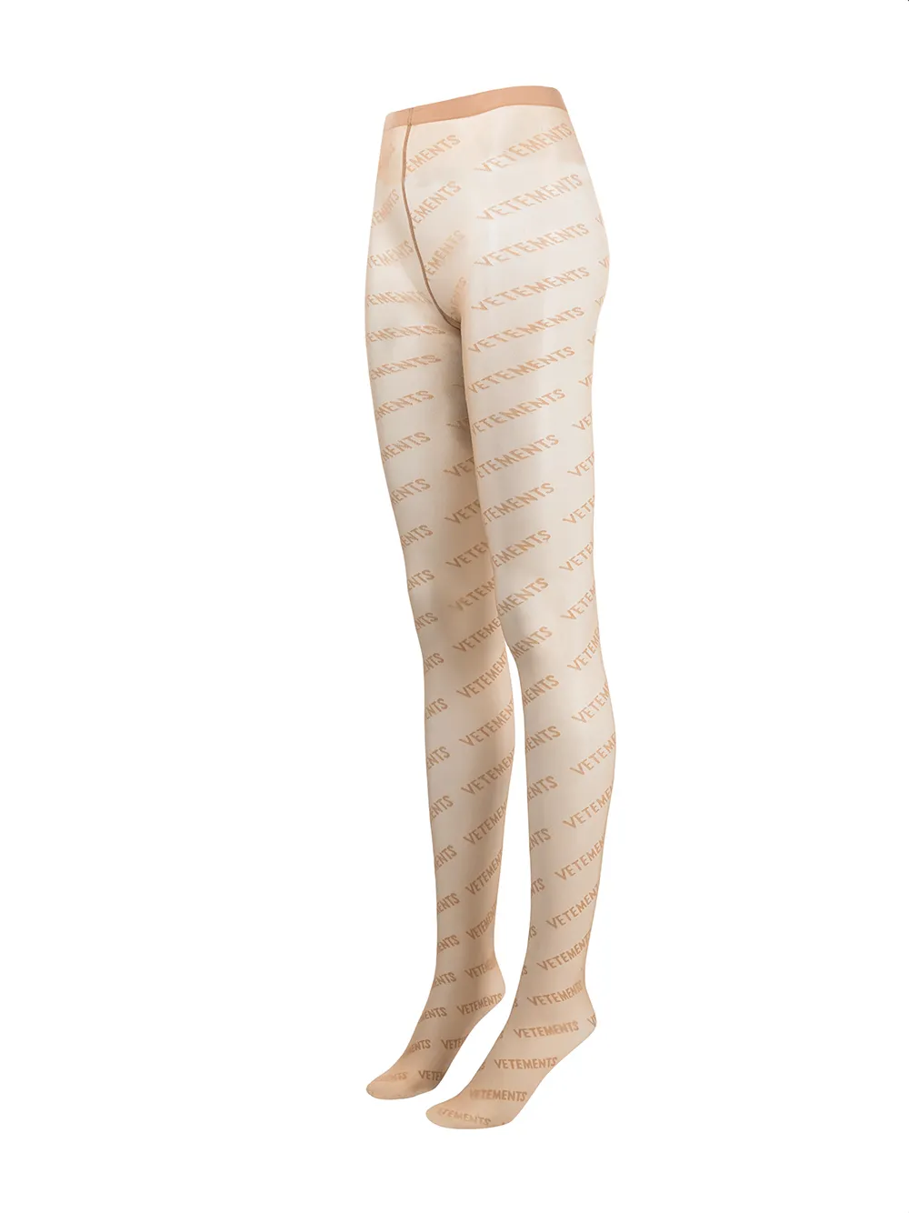 Logo-print Semi-sheer Tights