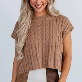 Loni Cable Knit Top
