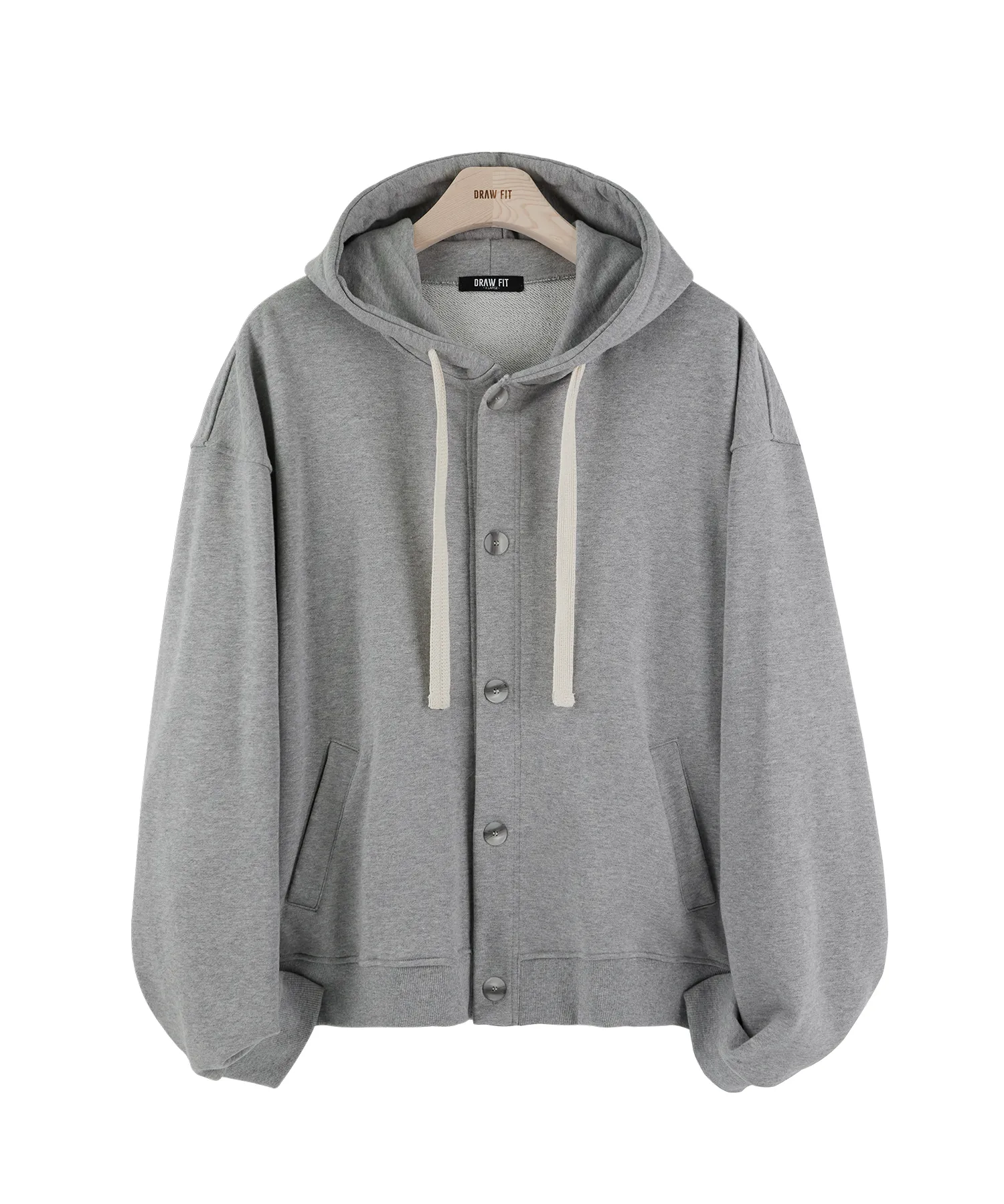 Connolly button hoodie [M.GREY]