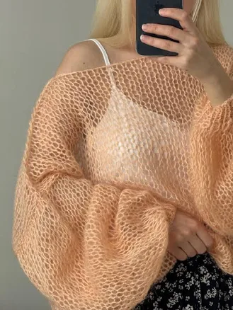 Oversized Fluffy Mohair Sweater