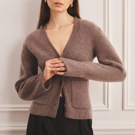 Naadam Button-Down Cashmere Cardigan