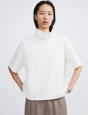 English Cotton Scarf Neck Top