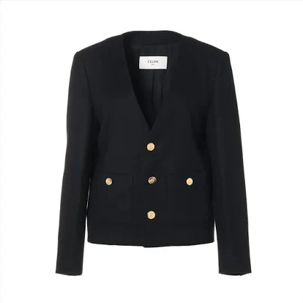 CELINE Women's Chasseur Cashmere Flannel Jacket