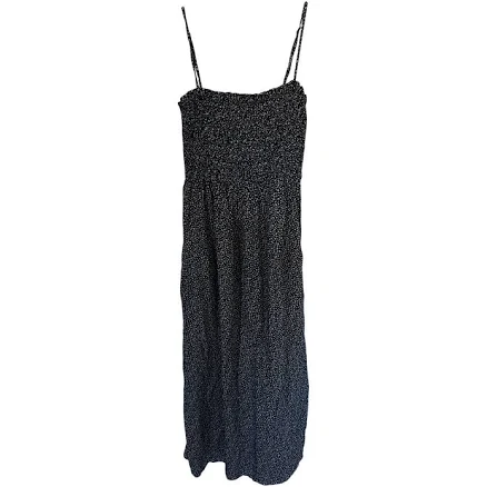 & Other Stories Smocked Maxi Dress Sundress Size Us 4 Black White