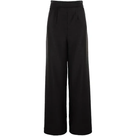 Avenue N°29 Women's Wide Leg Pleated Wool Trousers