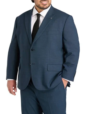 Men's Big & Tall Synrgy Jacket-Relaxer Performance Mlange Suit Jacket