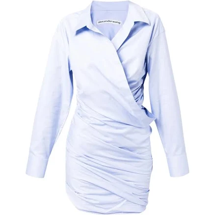Alexander Wang Asymmetric Cotton Shirtdress