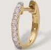 Pavé Huggie Earrings with Diamonds