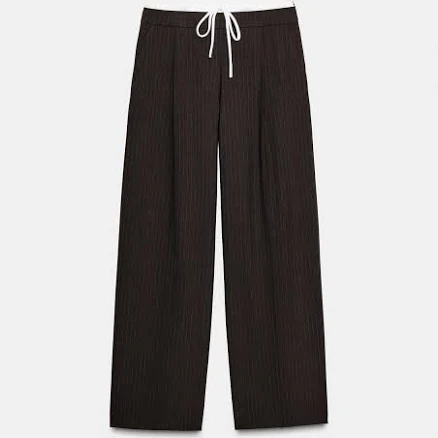 Zara Double Waistband Wide Leg Pants Women