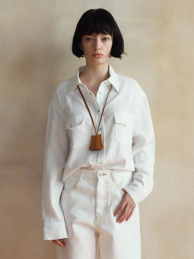 Embroidered Logo Loose-fit Shirt
