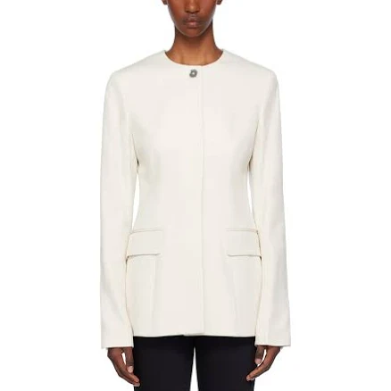 TOTEME Off-White Collarless Cinched Jacket
