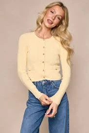 Kali Cardigan in Butter Yellow